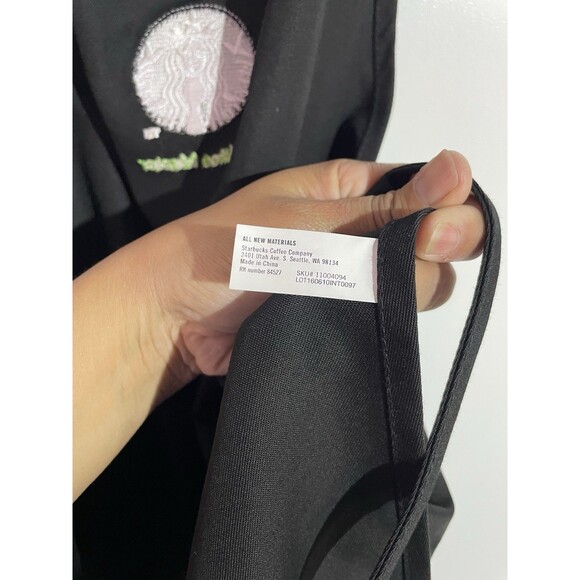 Starbucks Coffee Master Apron Black Barista Authentic Rare Collectible Uniform - Picture 7 of 9